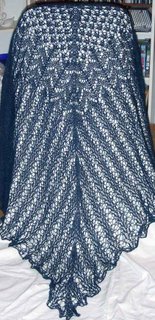 Aran Weight Victorian Lace Shawl