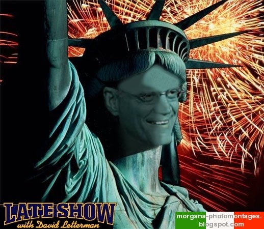 David Letterman Statue of Liberty