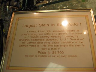 "The Largest Beer Stein in the World" is right here in Portland, Oregon! "The Largest Beer Stein in the World" is right here in Portland, Oregon!