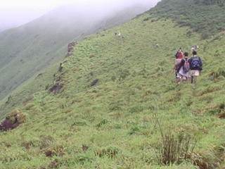 trekking hard...