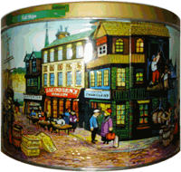Runde Biskuit-Dose