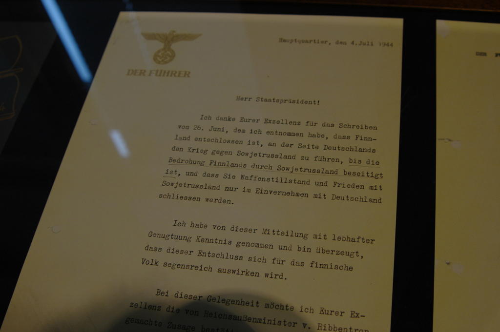 Adolf Hitlerin kirje Risto Rytille 1944 | Uusi Suomi Puheenvuoro