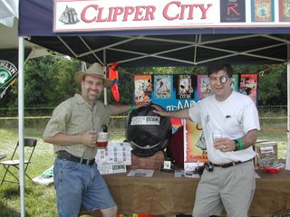 r to l: Tom Cizauskas, Territory Manager, Clipper City Brewing; Hugh Sisson, General Partner and founder, Clipper City Brewing
