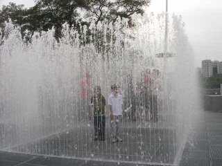 Water sculpture by Jeppe Hein