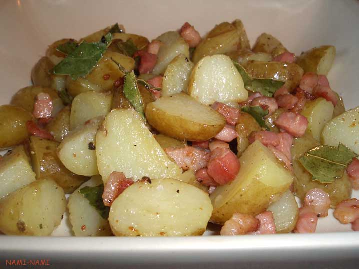 NAMI-NAMI: a food blog: Laurel-infused smoky potato supper