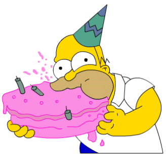 Resultado de imagen de Homer comiendo