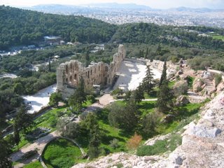 Looking out over the Theatre of Atticus