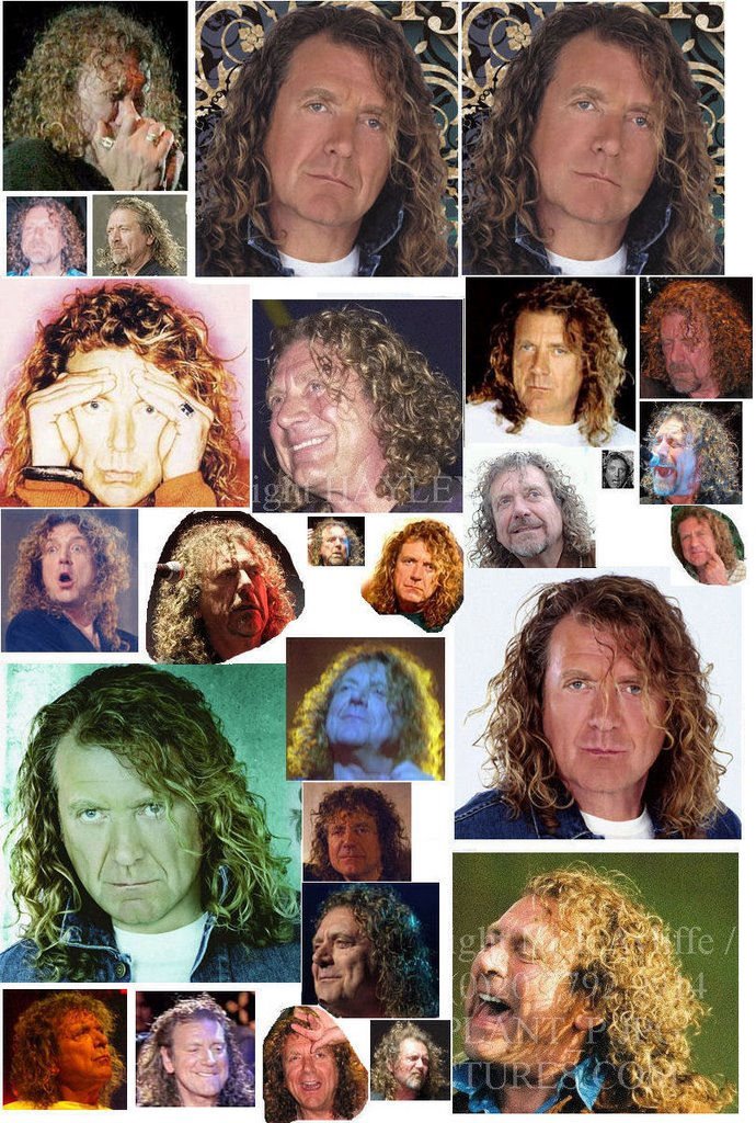 Robert Plant's face