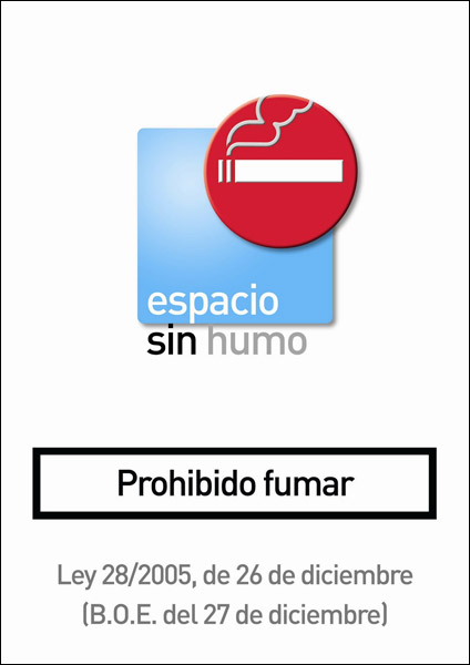 Fumar letrero que vemos en lugares publicos