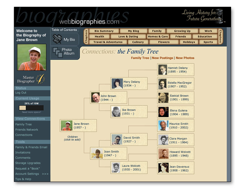 online family tree maker with pictures
