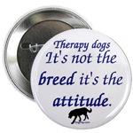 Therapy Dog Button from http://cafepress.com/dogplay