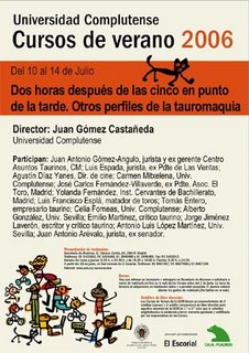 Cartel anunciador del curso