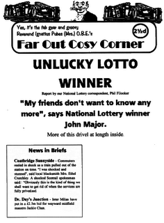 The front page of The Far Out Cosy Corner of August 1994