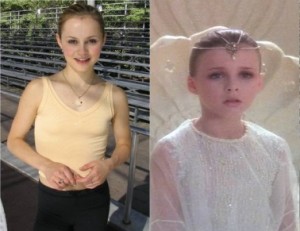 Sasha Cohen and the girl from The Never Ending Story