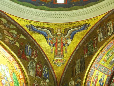 Cathedral Basilica of Saint Louis, in Saint Louis, Missouri, USA - Mosaic of an angel