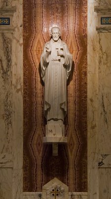 Cathedral Basilica of Saint Louis, in Saint Louis, Missouri - statue of Saint Vincent de Paul