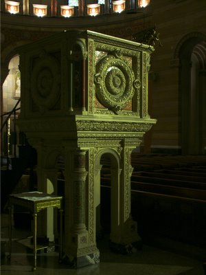 Cathedral Basilica of Saint Louis, in Saint Louis, Missouri, USA - pulpit