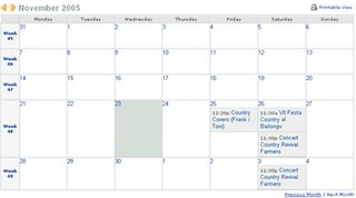 Calendari on-line de Countrycat