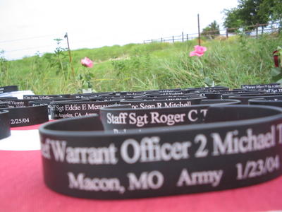 Bracelets with Names of Dead