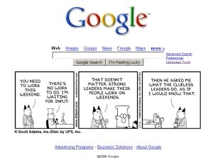 Google homepage