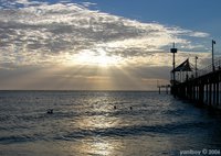 sunset at brighton beach 2006