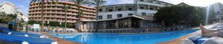 Panoramique de la piscine de l hotel