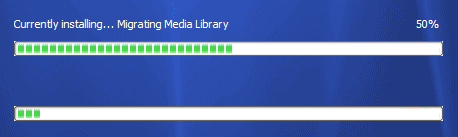 Screenshot of Windows Media Player 11 setup UI