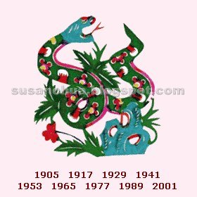 Chinese Zodiac Snake for Year 2006 生肖運程