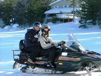 Alex and I on the Sled