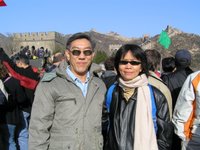 Mary & I outside the Great Wall