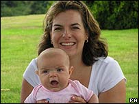 Rachael Entwhistle, with daughter Lillian