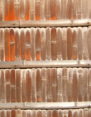 More crafted fence colored by age