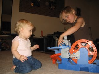 Playing cars with Tobin