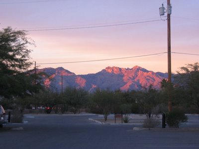Lemmon sunset, to the north