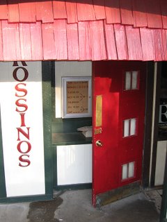 entrance to rossino's italian restaurant st louis mo photo by toby weiss