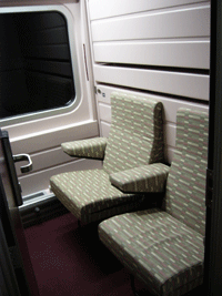 RENFE Trenhotel 座席状態。