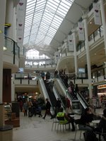 You can see in this picture that malls here in Canberra are very much like in the U.S. Three stories and lots of shops.