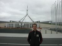 Me standing in front of parliament house.