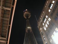 The AMP tower -- highest building in the southern hemisphere. This picture was taken last night.