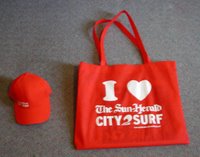 My city to surf hat and bag!