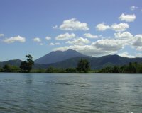 I think he said this was the highest mountain in Queensland. This was taken on the Daintree River.