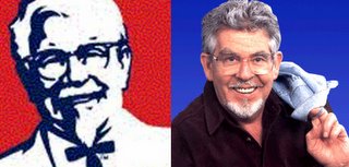 Colonel Sanders and Rolf Harris