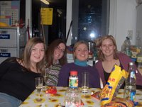 Chinese New Year Party: Meike, Selina, Katja & me