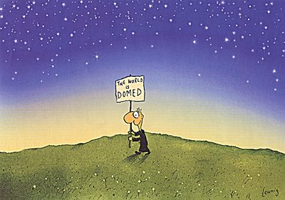 Cartoon by Michael Leunig: The world is domed
