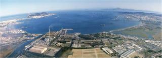 The Bay of Gibraltar - A view overlooking the Cepsa Refinery in Los Barrios