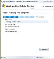Windows Live Safety Center antivirus online de Micrsoft.