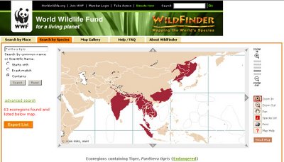 WildFinder from World Wildlife Fund