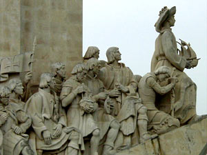 Monumento del descubrimiento - Lisboa - desembocadura del Tajo (foto edp 07-08-2005)