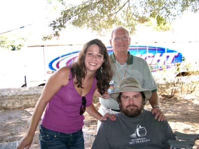 Jessica, Gary, and me (Hint: I'm the fat guy)