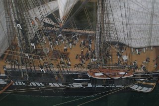 USS Constitution, 1796, päris laev seisab Bostonis, vanim vees olev sõjalaev. Mudel on hirmus töö.
